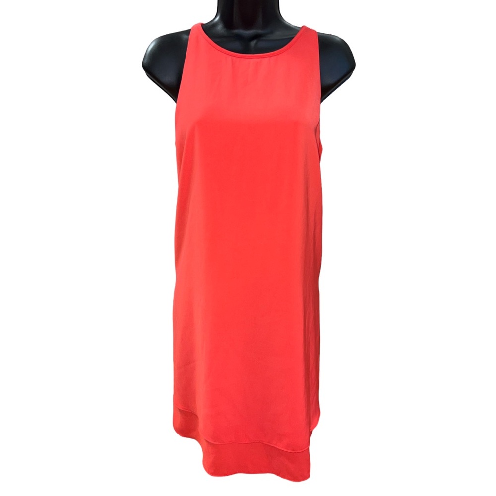 Lila Rose Bright Red Shift Dress Sz 4